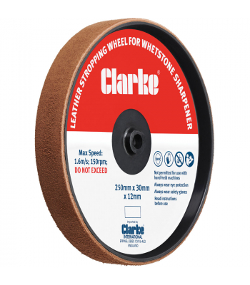 Clarke Leather Stropping Wheel for CWS250 200x30x12mm - Code 6500557