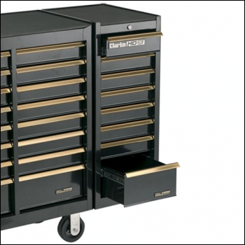 Clarke CSL41BG - 8 Drawer 'Black & Gold' Side Locker » Product