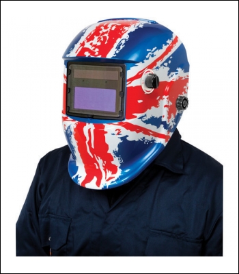 Clarke GWH7 Arc Activated Grinding/Welding Headshield Union Flag Design