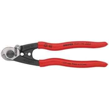 Draper 95 61 190 SB KNIPEX 95 61 190 SB Wire Rope Cutter forged plastic coated, 190mm - Code: 03047 - Pack Qty 1