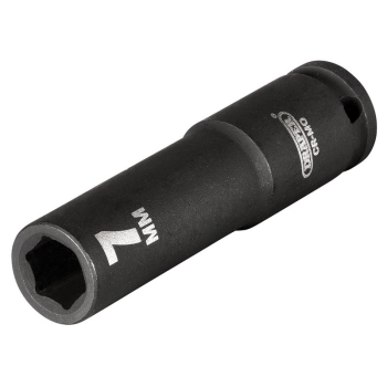 Draper 406D-MM Draper Expert HI-TORQ® 6 Point Deep Impact Socket, 1/4 inch  Sq. Dr., 7mm - Code: 05185 - Pack Qty 1