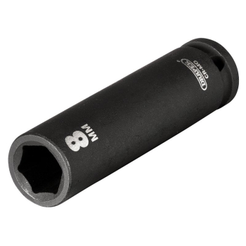 Draper 406D-MM Draper Expert HI-TORQ® 6 Point Deep Impact Socket, 1/4 inch  Sq. Dr., 8mm - Code: 05186 - Pack Qty 1