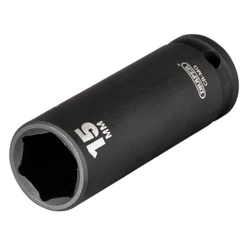 Draper 409D-MM Draper Expert HI-TORQ® 6 Point Deep Impact Socket, 3/8 inch  Sq. Dr., 15mm - Code: 06888 - Pack Qty 1