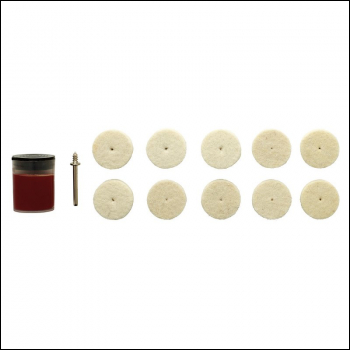 Draper AD20EG-4 Polishing Wheels Set for D20 Engraver/Grinder (12 Piece) - Code: 08958 - Pack Qty 1