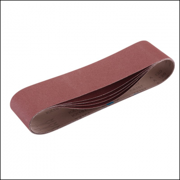 Draper SB100915 Cloth Sanding Belt, 100 x 915mm, 120 Grit (Pack of 5) - Code: 09271 - Pack Qty 1