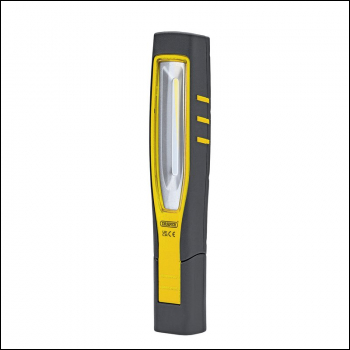 Draper RIL/COB1000/Y COB/SMD LED Rechargeable Inspection Lamp, 10W, 1,000 Lumens, Yellow,  1 x USB Charging Socket Supplied - Code: 11767 - Pack Qty 1