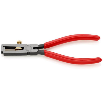 Draper 11 01 160 SBE KNIPEX 11 01 160 Insulation Stripper with opening spring, universal plastic coated black atramentized, 160mm - Code: 12298 - Pack Qty 1