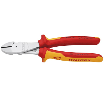 Draper 74 06 200 KNIPEX 74 06 200 VDE High Leverage Diagonal Cutter, 200mm - Code: 12301 - Pack Qty 1