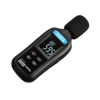 Draper 180-DSLM-1 Handheld Digital Sound Level Meter, 35-135dB and -20 to +70°C - Code: 12442 - Pack Qty 1