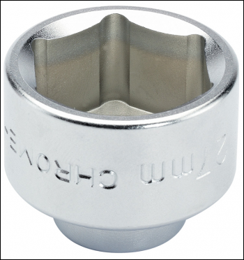 Draper OFCW-27 Oil Filter Cap Socket, 3/8 inch  Sq. Dr., 27mm - Code: 13425 - Pack Qty 1