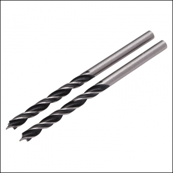 Draper DBBP Brad Point Drill Bit, 3.0mm x 60mm (Pack of 2) - Code: 16154 - Pack Qty 1