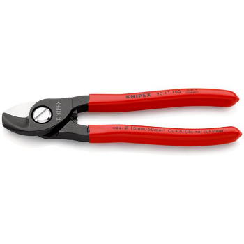 Draper 95 11 165 SBE KNIPEX 95 11 165 Cable Shears plastic coated burnished, 165mm - Code: 19590 - Pack Qty 1