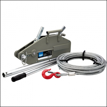 Draper WRP16 Draper Expert Wire Rope Puller, 1600kg - Code: 20115 - Pack Qty 1