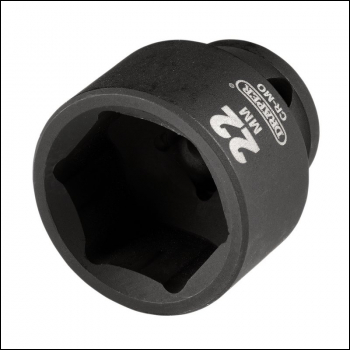 Draper 409-MM Draper HI-TORQ® Metric Impact Socket, 3/8 inch  Sq. Dr., 22mm - Code: 20171 - Pack Qty 1