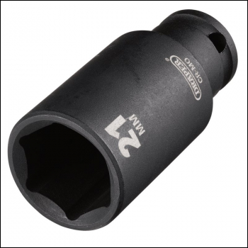 Draper 409D-MM Draper HI-TORQ® Metric Deep Impact Socket, 3/8 inch  Sq. Dr., 21mm - Code: 20177 - Pack Qty 1