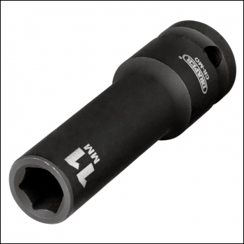 Draper 410D-MM Draper Hi-TORQ® Deep Impact Socket, 1/2 inch  Sq. Dr., 11mm - Code: 20190 - Pack Qty 1