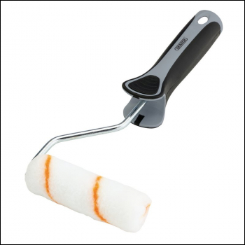 Draper ROLL-4PM Medium Pile Polyester Paint Roller with Soft Grip Handle, 4 inch /100mm - Code: 20792 - Pack Qty 6