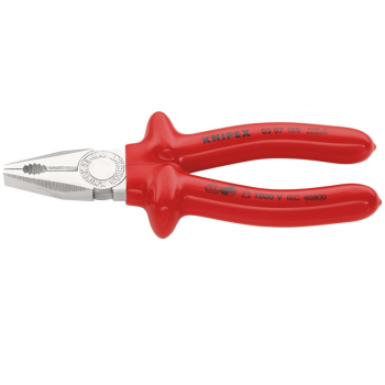 Draper 03 07 180 KNIPEX 03 07 180 VDE Combination Pliers, 180mm - Code: 21452 - Pack Qty 1