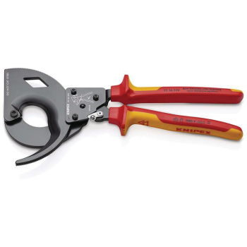 Draper 95 36 320 KNIPEX 95 36 320 Cable Cutter (ratchet principle, 3-stage) insulated with multi-component grips, VDE-tested black atramentized, 320mm - Code: 25881 - Pack Qty 1