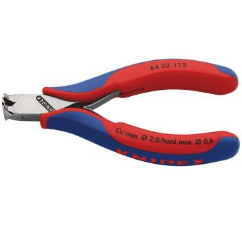 Draper 64 02 115 SB KNIPEX 64 02 115 Electronics End Cutting Nipper with multi-component grips, 115mm - Code: 27712 - Pack Qty 1