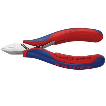 Draper 77 32 115 SB KNIPEX 77 32 115 Flush Electronics Diagonal Cutters, 115mm - Code: 27726 - Pack Qty 1