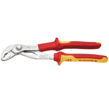 Draper 87 26 250 SB KNIPEX 87 26 250 SB Cobra® VDE High-Tech Water Pump Pliers, 250mm - Code: 34672 - Pack Qty 1