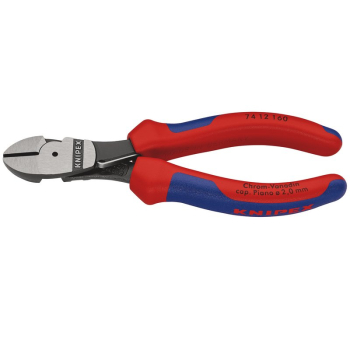 Draper 74 12 160 SB KNIPEX 74 12 160 High Leverage Diagonal Side Cutters with Return Spring, 160mm - Code: 44268 - Pack Qty 1