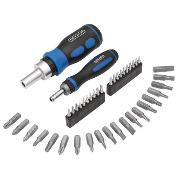 Draper 865/42 Ratchet Screwdriver and Bit Set (42 Piece) - Code: 46479 - Pack Qty 12