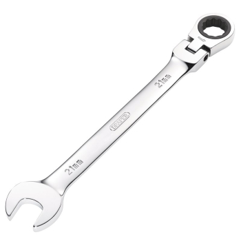 Draper 8230FMMB Draper HI-TORQ® Metric Flexible Head Ratcheting Combination Spanner, 21mm - Code: 52022 - Pack Qty 1