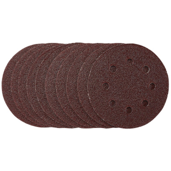 Draper SDHAL115 Sanding Discs, 115mm, 40 Grit, Hook & Loop (Pack of 10) - Code: 53498 - Pack Qty 1