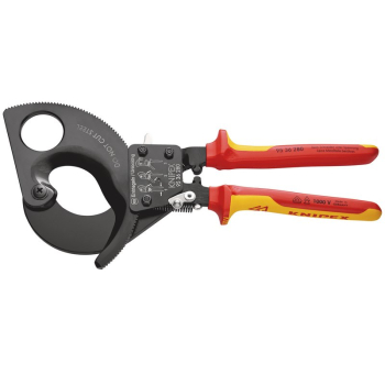 Draper 95 36 280 KNIPEX 95 36 280 VDE Heavy Duty Cable Cutter, 280mm - Code: 55015 - Pack Qty 1