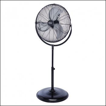 Draper HV20F 230V Pedestal Fan, 20 inch /500mm, 120W - Code: 70430 - Pack Qty 1