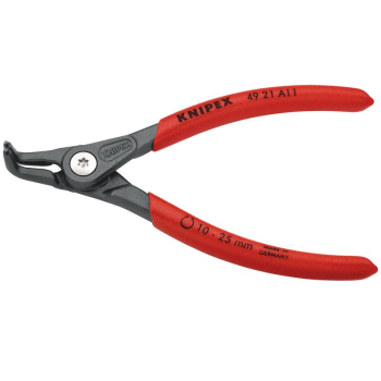 Draper 49 21 A11 SB KNIPEX 49 21 A11 SB Precision Circlip Pliers for external circlips on shafts with non-slip plastic coating grey atramentized, 130mm - Code: 75094 - Pack Qty 1