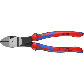 Draper 74 02 200 SB KNIPEX 74 02 200 High Leverage Diagonal Side Cutter with Comfort Grip Handles, 200mm - Code: 88145 - Pack Qty 1