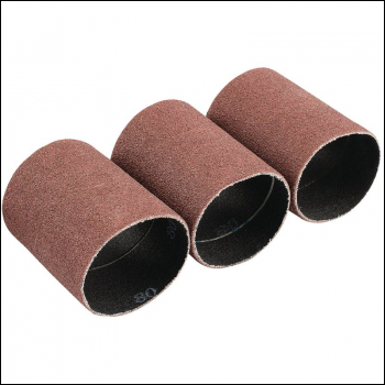 Draper APT255 Aluminium Oxide Sanding Sleeves, 45 x 60mm, 80 Grit (Pack of 3) - Code: 93353 - Pack Qty 1