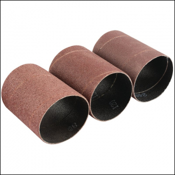 Draper APT255 Assorted Grit Aluminium Oxide Sanding Sleeves, 45 x 60mm (Pack of 3) - Code: 93358 - Pack Qty 1