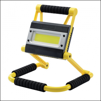 Draper RWL20PB COB LED Rechargeable Folding Work Light and Power Bank, 20W, 750 - 1,500 Lumens - Code: 99707 - Pack Qty 1