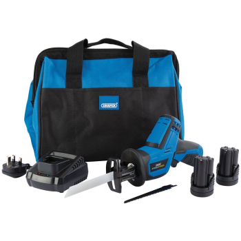 Draper PTKRSK10 Draper Storm Force® 10.8V Power Interchange Reciprocating Saw Kit, 2 x 1.5Ah Batteries, 1 x Charger, 1 x Bag - Discontinued - Code: 99726 - Pack Qty 1