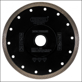 Draper DBX2 Draper Expert Turbo-X Porcelain Diamond Blade, 180mm - Code: 99793 - Pack Qty 1