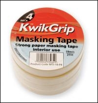 Everbuild Multi-pack Gp Masking Tape 25mtr - Off White - 19mm X 25mtr - Box Of 48