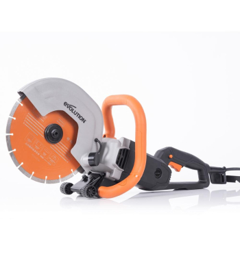 Evolution R255DCT 255mm 10 inch  Electric Disc Cutter Concrete Saw with Premium Diamond Blade