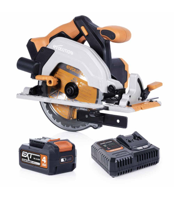 Evolution Cordless R165CCS-Li 165mm Circular Saw 18v Li-Ion EXT Inc Multi-Material Blade