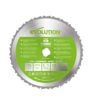 Evolution 255mm Multi-Material Cutting 24T Blade to suit F255SMS, Fury3 + Fury5