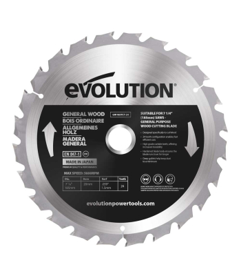 Evolution 185mm General Wood Blade 24T (promo) to suit R185SMS + R185SMS+