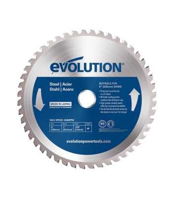 Evolution 230mm Mild Steel Cutting 48T TCT Circular Saw Blade to suit EVOSAW230