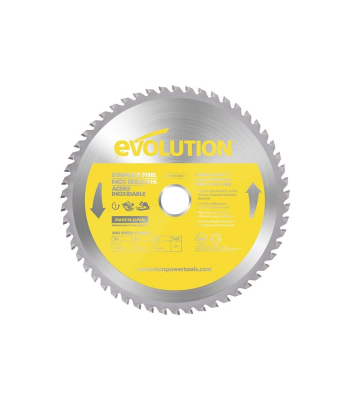 Evolution 210mm Stainless Steel Cutting 54T TCT Circular Saw Blade to suit S210CCS