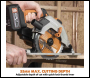 Evolution Cordless R165CCS-Li 165mm Circular Saw 18v Li-Ion EXT Inc Multi-Material Blade