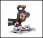 Evolution Cordless R185CMS-Li 185mm Compound Mitre Saw 18v Li-Ion EXT Inc Multi-Material Blade