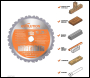 Evolution 185mm Multi-Material Cutting 20T Blade R185TCT-CS Circular & Chop Saws