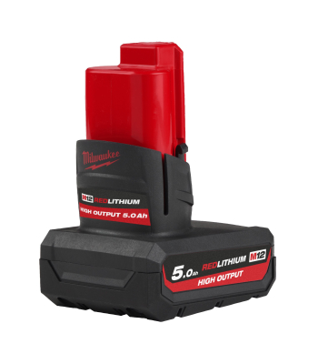 Milwaukee M12™ HIGH OUTPUT™ 5.0 Ah Battery - Model M12 HB5.0